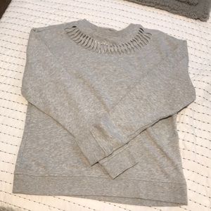 Grey crew neck